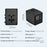 HH904 Worldwide Travel Charge Adapter Wall Plug Converter with 2 USB + 2 Type-C - Black - 6