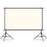 100 Inch Projector Screen 16:9 High Brightness Foldable White Grid Anti Light Curtain with Tripod Kit - 1