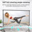 100 Inch Projector Screen 16:9 High Brightness Foldable White Grid Anti Light Curtain with Tripod Kit - 4