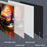 100 Inch Projector Screen 16:9 High Brightness Foldable White Grid Anti Light Curtain with Tripod Kit - 7