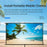 100 Inch Grey Projector Screen 16:9 Anti-Light Curtain HD 4K Projection Screen with Tripod - 2