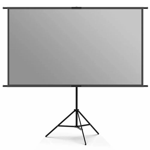 84 Inch Grey Projector Screen 16:9 Anti-Light Curtain HD 4K Projection Screen with Tripod - 1