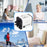 HHT525 Universal Global Travel Power Adapter 3 USB Ports Charger Plug Converter - Black - 7