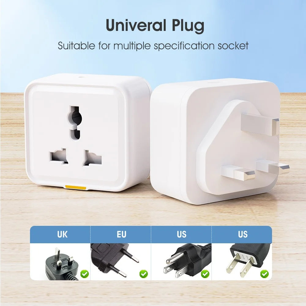 MG-CZ107W Smart Home WiFi Socket Power Outlet Tuya APP Voice Control Timer Plug, UK Plug - 2