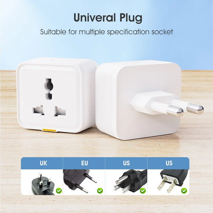 MG-CZ107W Smart Home WiFi Socket Power Outlet Tuya APP Voice Control Timer Plug, EU Plug - 2