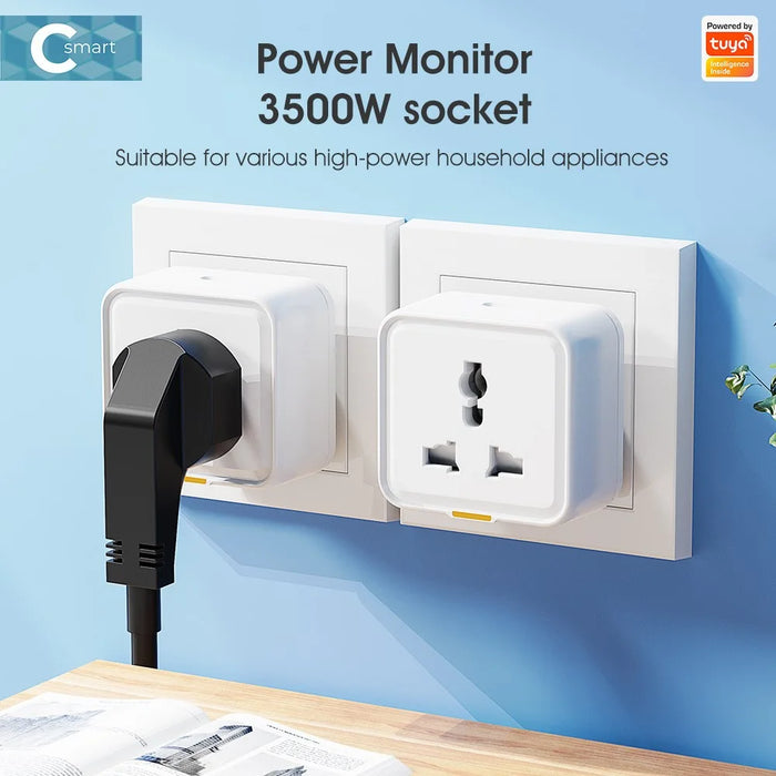 MG-CZ107W Smart Home WiFi Socket Power Outlet Tuya APP Voice Control Timer Plug, EU Plug - 4