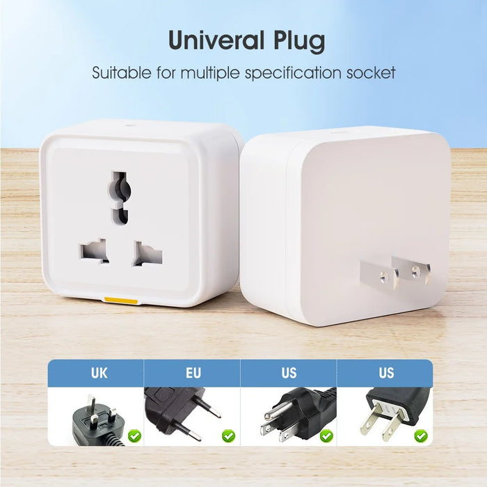 MG-CZ105W Smart Home WiFi Socket Tuya Voice Remote Control Wall Plug - US Plug - 2
