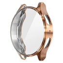 ENKAY HAT PRINCE For Samsung Galaxy Watch7 44mm Shockproof Cover TPU Watch Case Built-In Screen Film - Rose Gold - 1