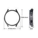 ENKAY HAT PRINCE For Samsung Galaxy Watch7 44mm Case PC Watch Cover with 0.2mm 9H Screen Film - Black - 4