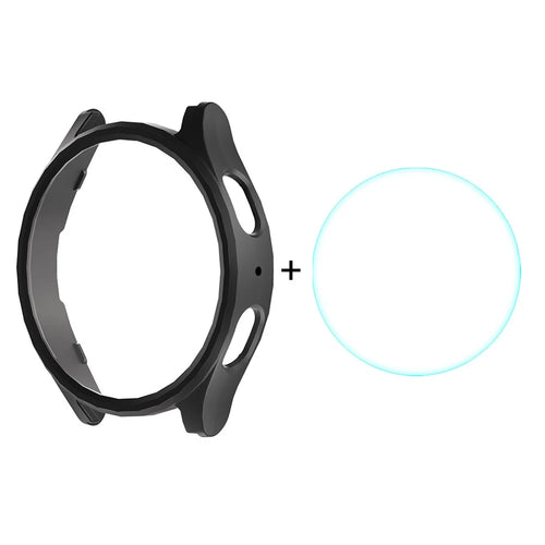 ENKAY HAT PRINCE For Samsung Galaxy Watch7 40mm PC Case Watch Protector with 0.2mm 9H Screen Film - Black - 1