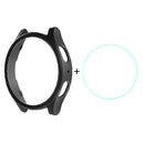 ENKAY HAT PRINCE For Samsung Galaxy Watch7 40mm PC Case Watch Protector with 0.2mm 9H Screen Film - Black - 1