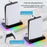 GAMINJA P58 For Sony PS5 Slim / Playstation 5 Game Console Cooling Stand Gamepad Charging Dock Headphone Holder - Black - 3