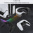 GAMINJA P58 For Sony PS5 Slim / Playstation 5 Game Console Cooling Stand Gamepad Charging Dock Headphone Holder - Black - 6
