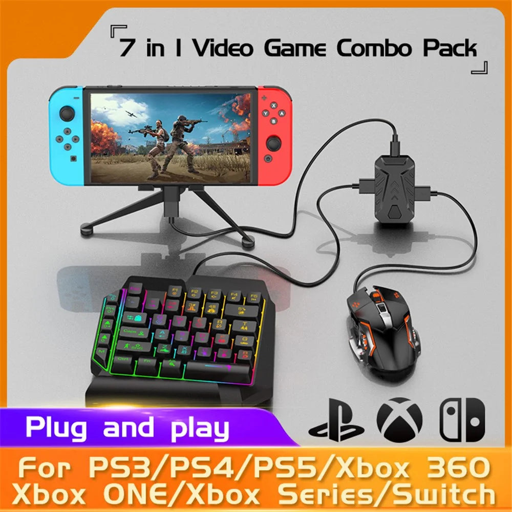 GAMWING MIX Master 7-in-1 Keyboard and Mouse Console Controller Converter Adapter for PS3 / PS5 / Xbox One / Switch Operation - 2