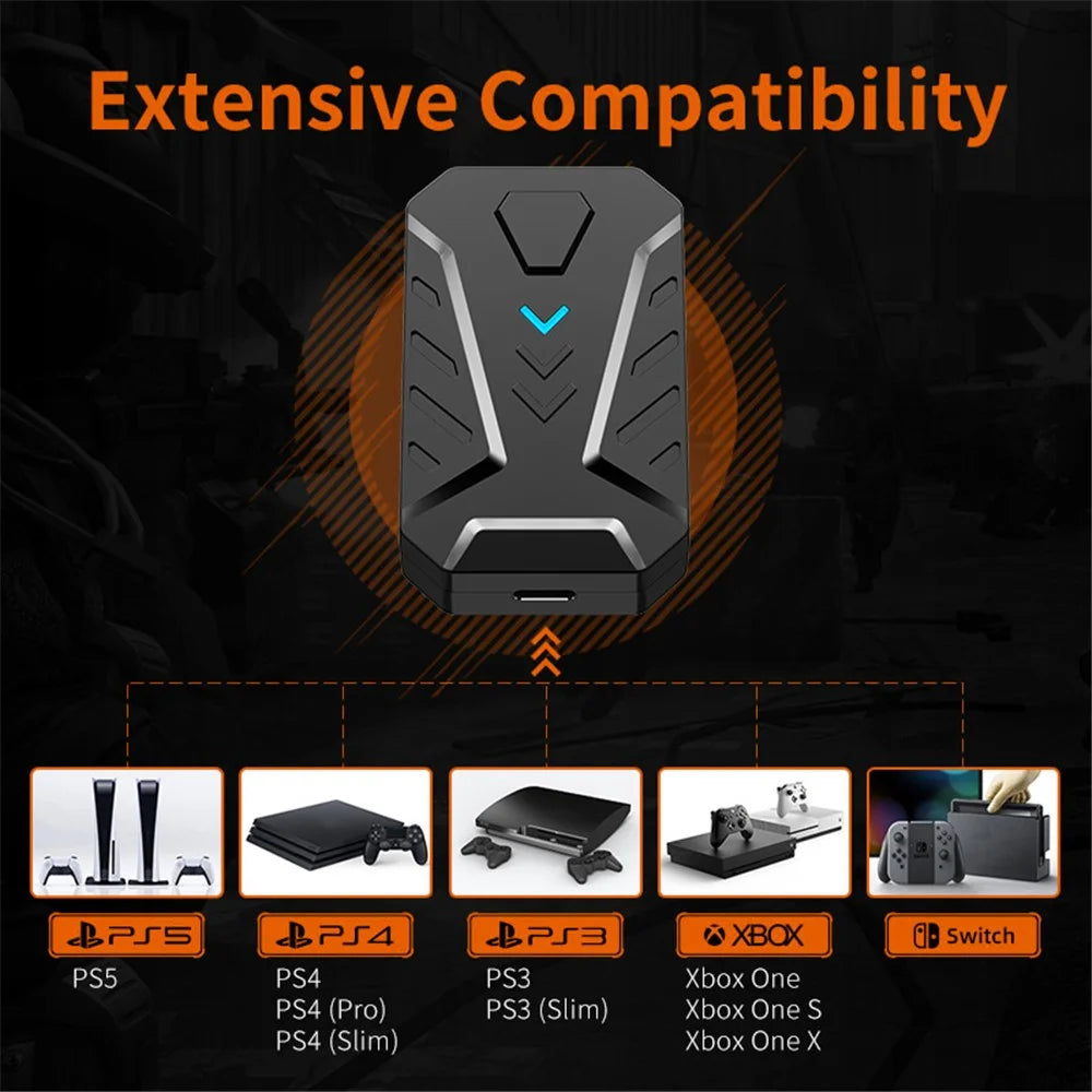 GAMWING MIX Master 7-in-1 Keyboard and Mouse Console Controller Converter Adapter for PS3 / PS5 / Xbox One / Switch Operation - 3