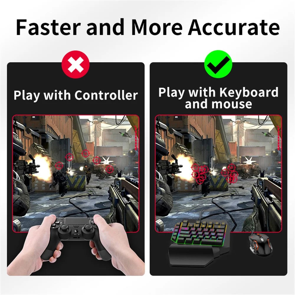GAMWING MIX Master 7-in-1 Keyboard and Mouse Console Controller Converter Adapter for PS3 / PS5 / Xbox One / Switch Operation - 4
