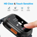 AMBAND W1 For Apple Watch Ultra 3 / Ultra 2 / Ultra 49mm Metal Watch Cover Protective Case with Tempered Glass Screen Film - Black - 7