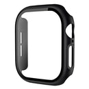 For Apple Watch Series 11 / 10 46mm Protective Case All-Around Hard PC Watch Cover with Tempered Glass Film - Black - 1