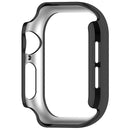 For Apple Watch Series 11 / 10 42mm Single Row Rhinestone Decor Hollow-Out Cover PC Watch Frame Case - Black - 3