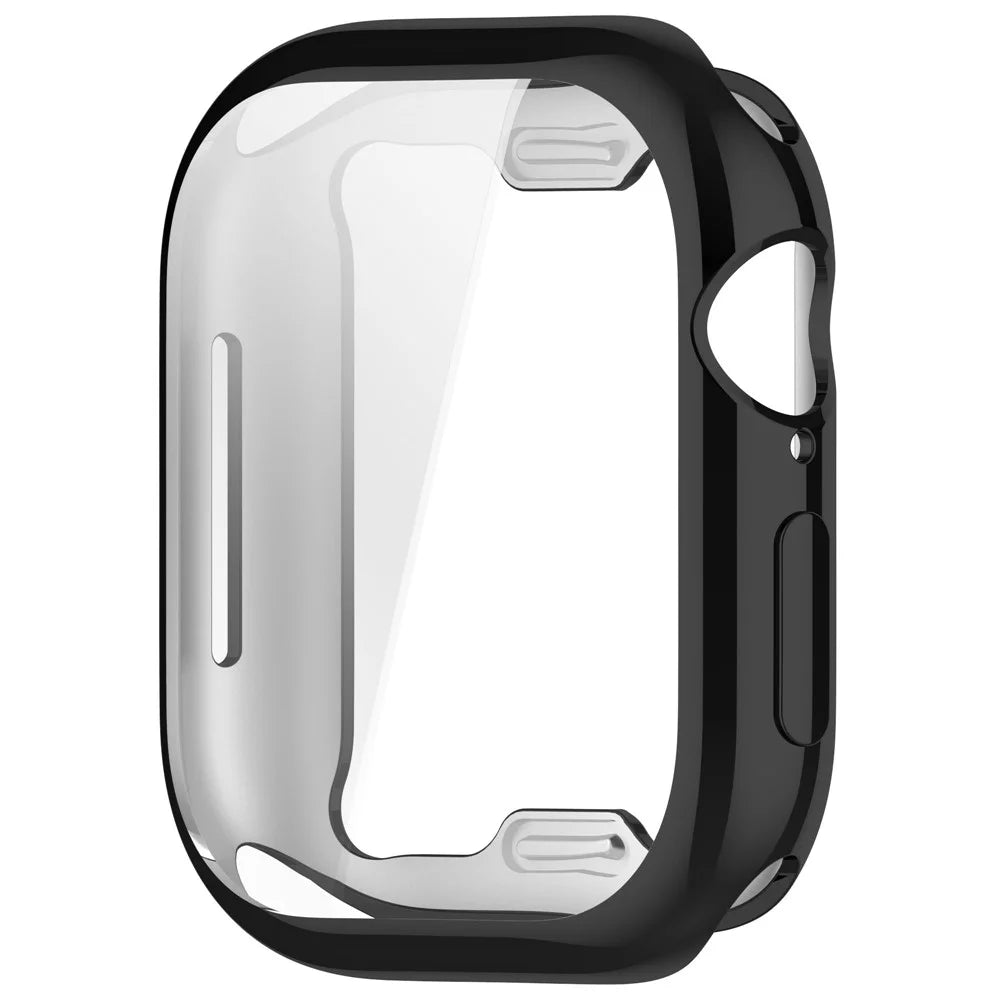 For Apple Watch Series 11 / 10 42mm Full Coverage Watch Cover Electroplated TPU Watch Case - Black - 2