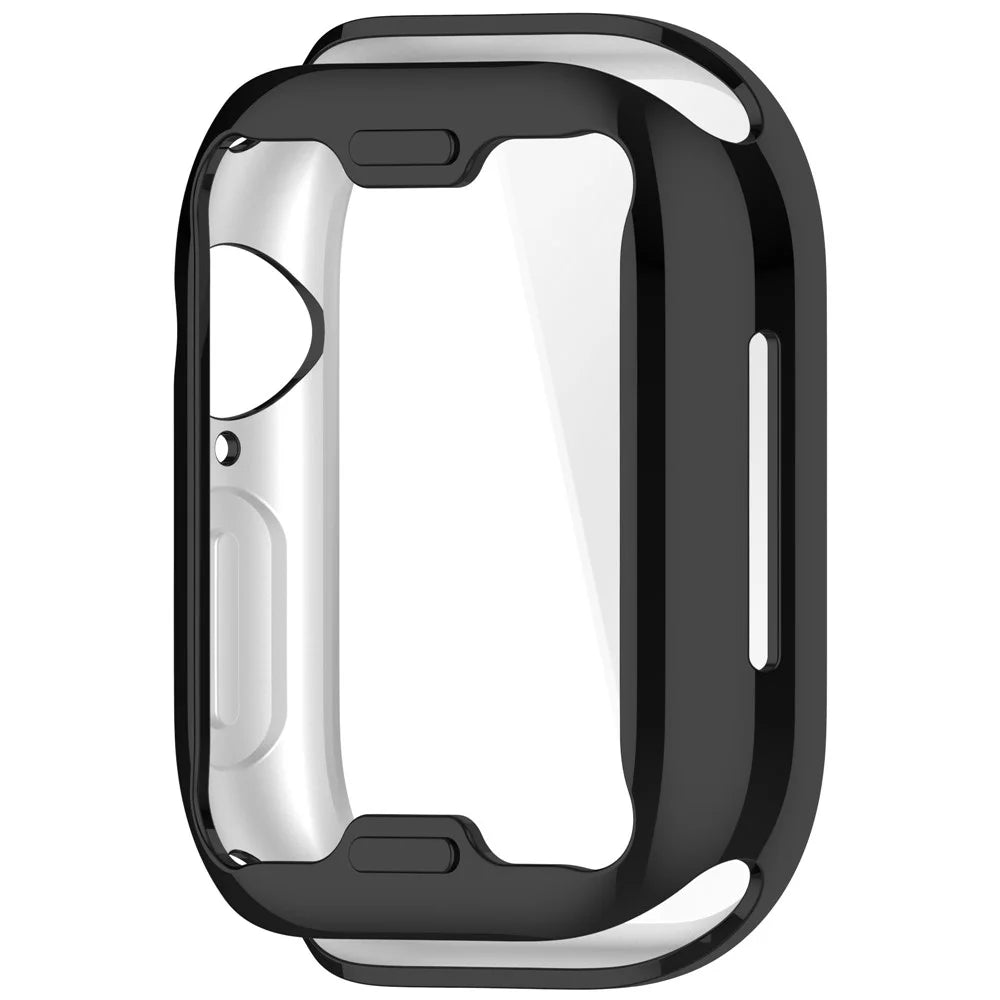 For Apple Watch Series 11 / 10 42mm Full Coverage Watch Cover Electroplated TPU Watch Case - Black - 3