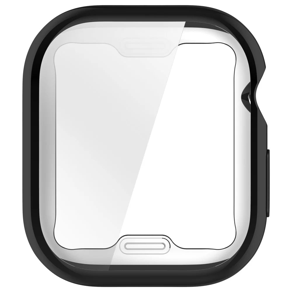 For Apple Watch Series 11 / 10 42mm Full Coverage Watch Cover Electroplated TPU Watch Case - Black - 4