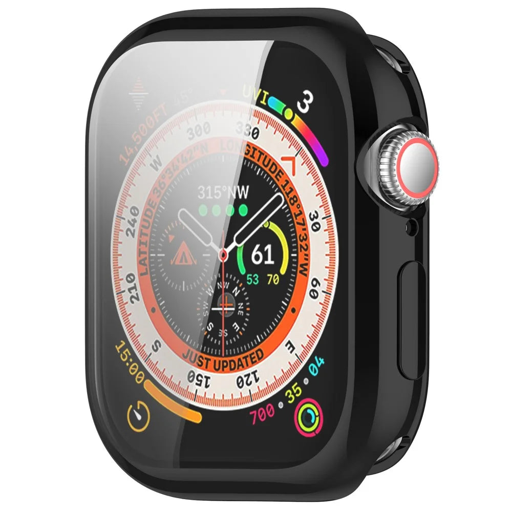 For Apple Watch Series 11 / 10 42mm Full Coverage Watch Cover Electroplated TPU Watch Case - Black - 5