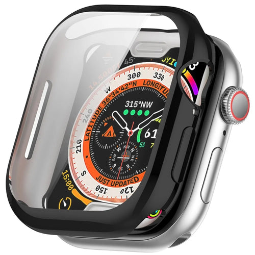 For Apple Watch Series 11 / 10 46mm Full Coverage Watch Cover Electroplated TPU Watch Case - Black - 1