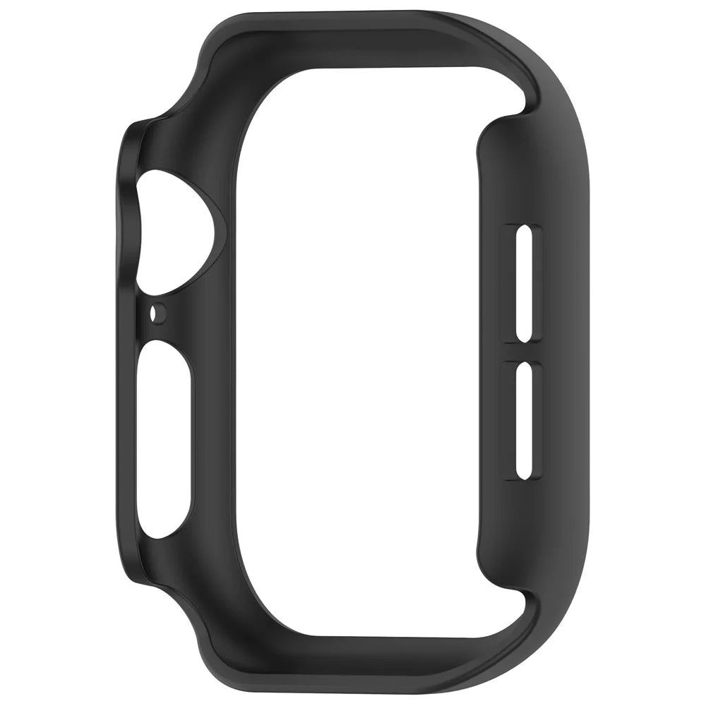 For Apple Watch Series 11 / 10 42mm Half Coverage Hollow-Out Protective Cover PC Watch Frame Case - Black - 3
