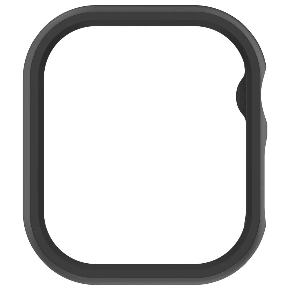 For Apple Watch Series 11 / 10 42mm Half Coverage Hollow-Out Protective Cover PC Watch Frame Case - Black - 4