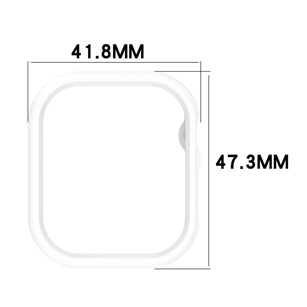 For Apple Watch Series 11 / 10 46mm Half Coverage Hollow-Out Protective Cover PC Watch Frame Case - Black - 7