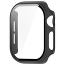 For Apple Watch Series 11 / 10 42mm Watch Case Hard PC Cover with Tempered Glass Screen Film - Black - 2