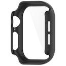 For Apple Watch Series 11 / 10 42mm Watch Case Hard PC Cover with Tempered Glass Screen Film - Black - 3