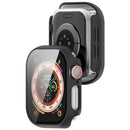 For Apple Watch Series 11 / 10 42mm Watch Case Hard PC Cover with Tempered Glass Screen Film - Black - 6