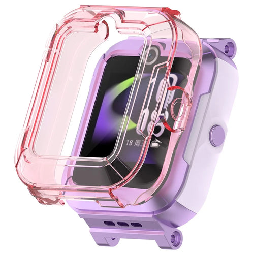 For Huawei Children's Watch 5X / 5 / 5 Pro / 5 Vitality Edition Watch Case TPU Protective Cover - Transparent Pink - 1