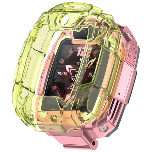 For Huawei Children's Watch 5 Pro Case Half Cover TPU Protective Frame - Transparent Green - 1