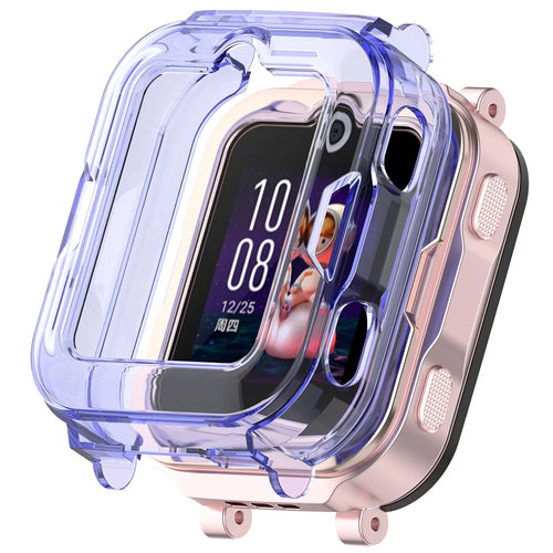 For Huawei Children's Watch 4 Pro Watch Case Half-Cover TPU Protective Cover - Transparent Blue - 1