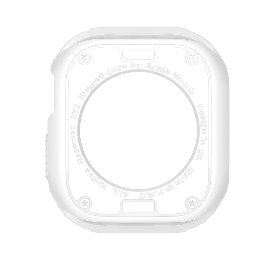 For Apple Watch Series 11 / 10 42mm Protective Cover Rugged TPU Watch Case - White - 3