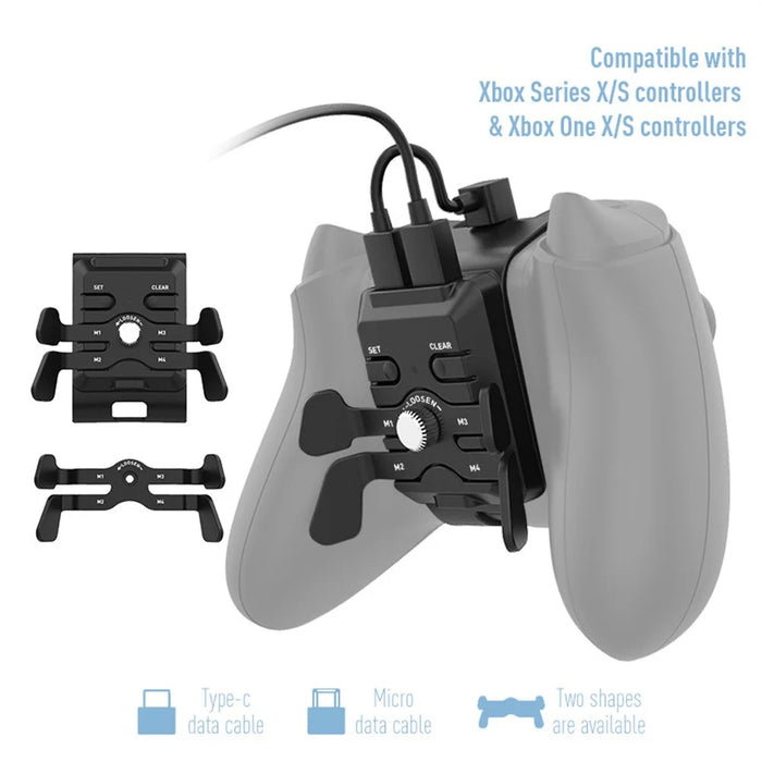 DATA FROG 4-in-1 Trigger A / B for Xbox One S X / Xbox Series S X Game Controller with Data Cable Set - 2