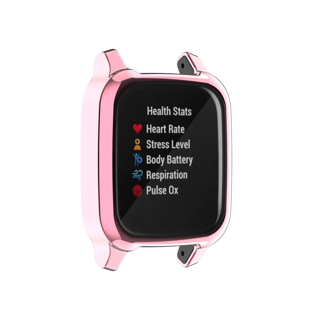 Electroplating TPU Smart Watch Protective Case for Garmin Venu Sq - Pink - 2