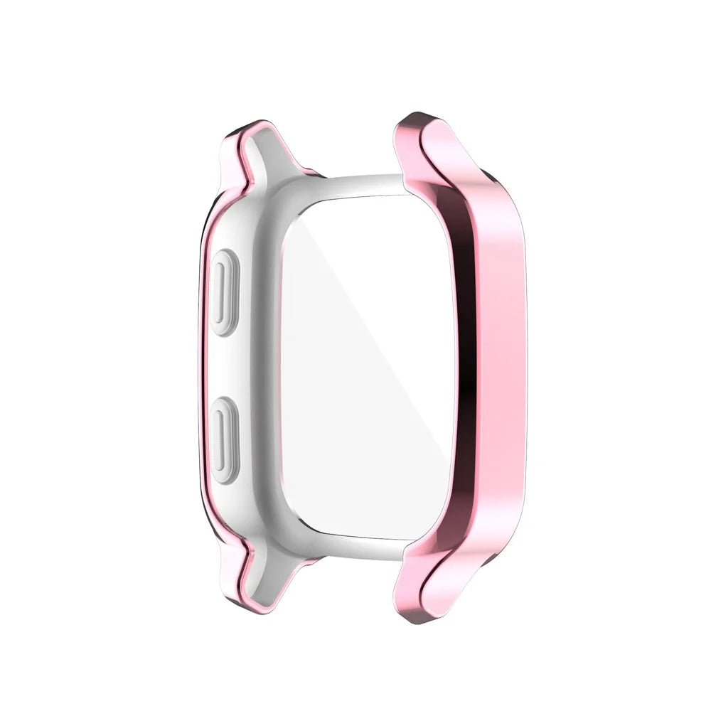 Electroplating TPU Smart Watch Protective Case for Garmin Venu Sq - Pink - 4