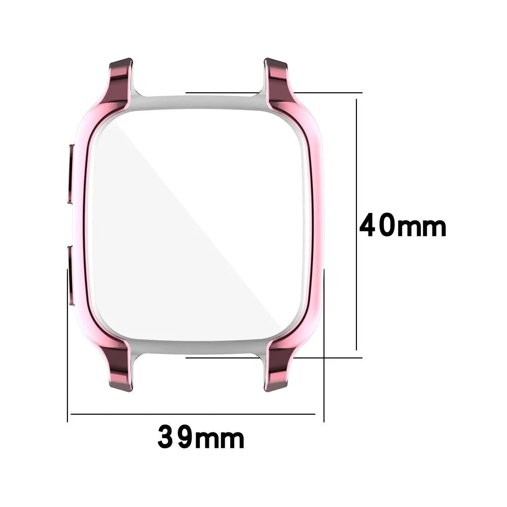 Electroplating TPU Smart Watch Protective Case for Garmin Venu Sq - Pink - 6