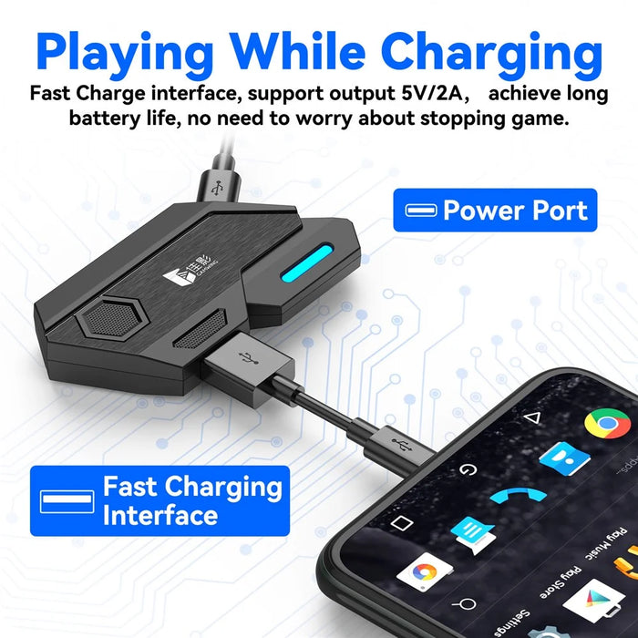 GAMWING Mix SE Converter + Keyboard + Mouse + Phone Holder Combo Pack for Mobile Phone Games - 7