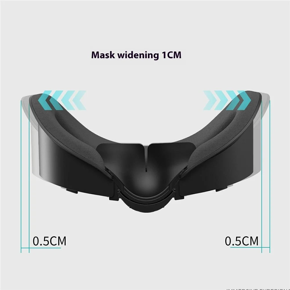 WOLMTT For Meta Quest 3 Facial Interface Adjustable Face Cover Pad VR Accessories - Ice Sponge - 4