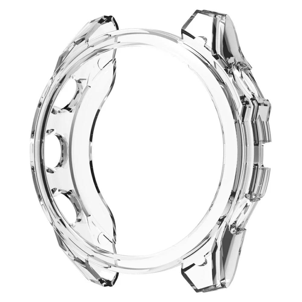 For Garmin Fenix 8 47mm Watch Case Shockproof TPU Cover Half-Wrapped - Transparent - 2