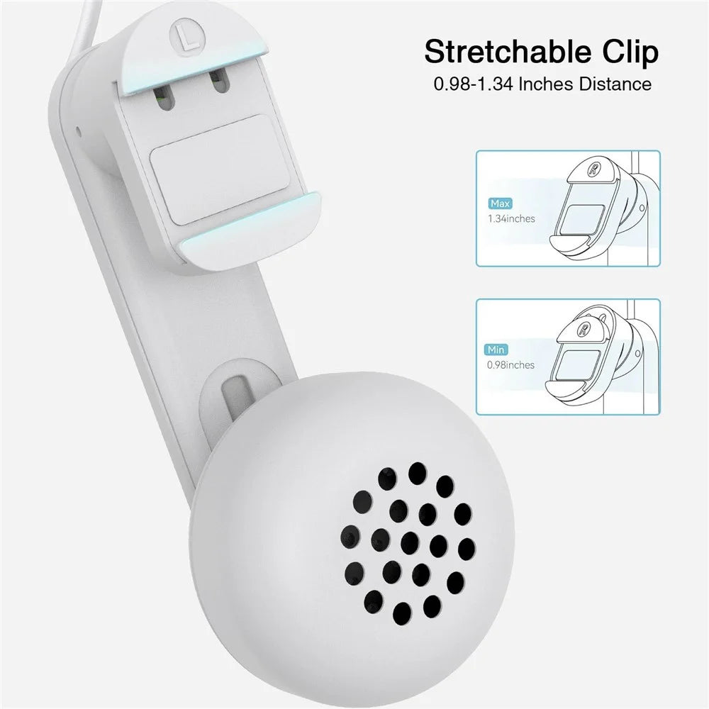 Wired Earphones for Meta Quest 2 / 3 VR Headset Accessories 3.5mm Headphone with Stretchable Clip - 3