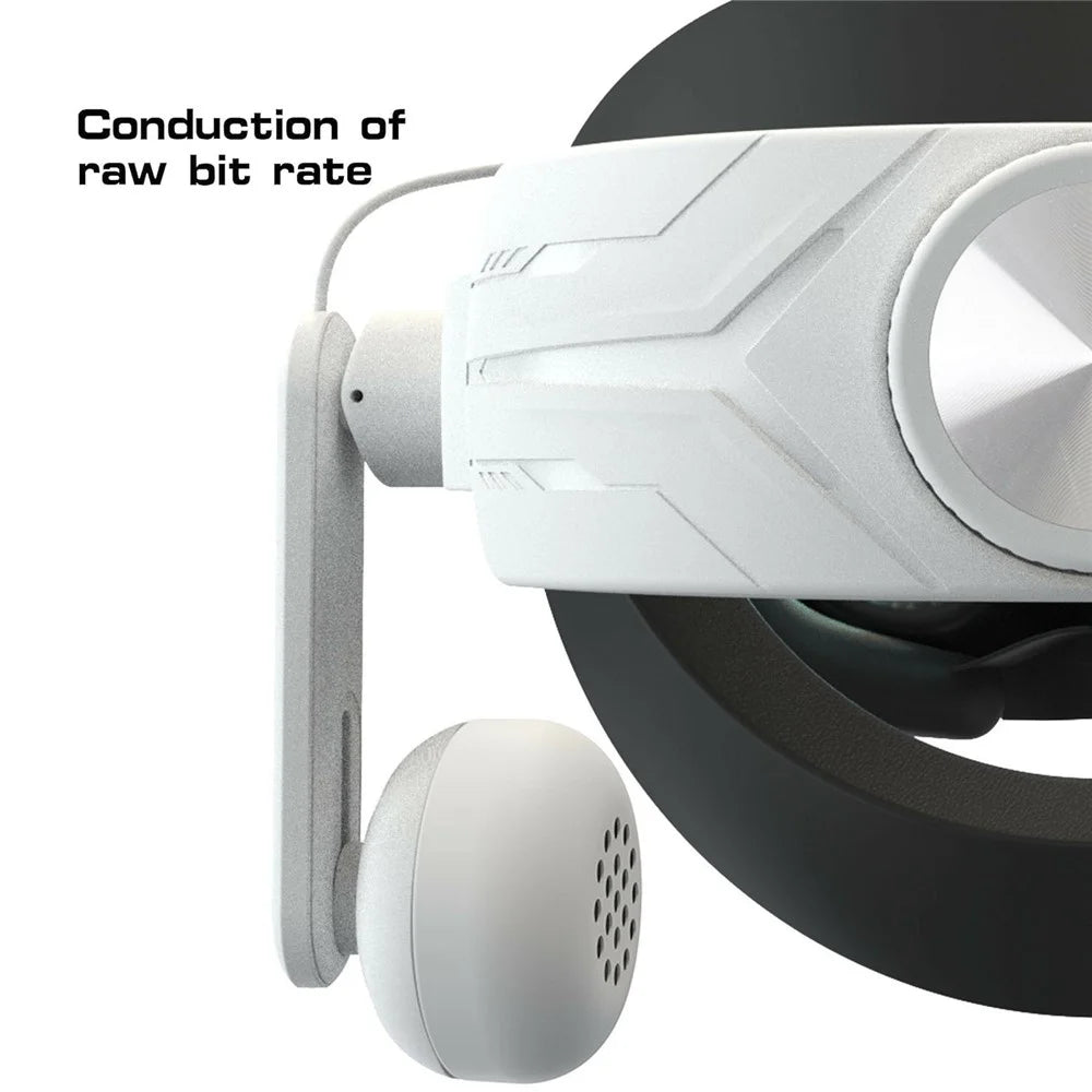Wired Earphones for Meta Quest 2 / 3 VR Headset Accessories 3.5mm Headphone with Stretchable Clip - 4
