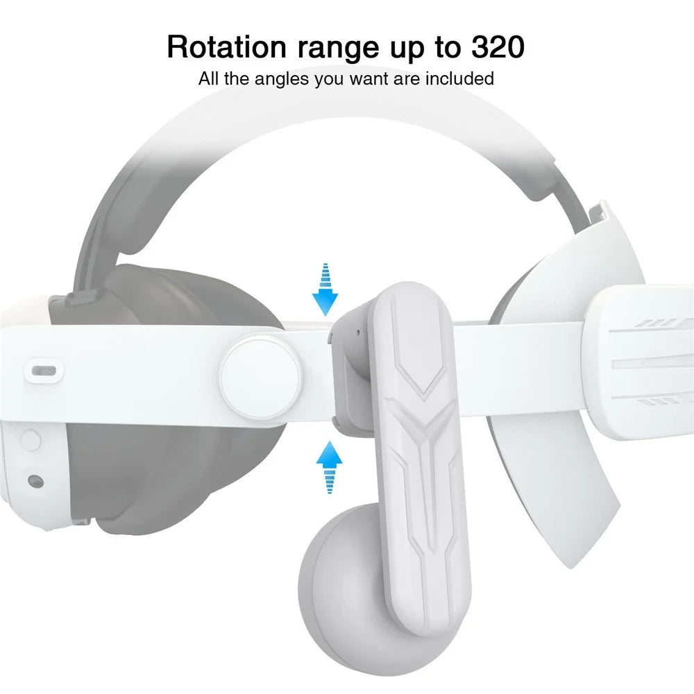 Wired Earphones for Meta Quest 2 / 3 VR Headset Accessories 3.5mm Headphone with Stretchable Clip - 5