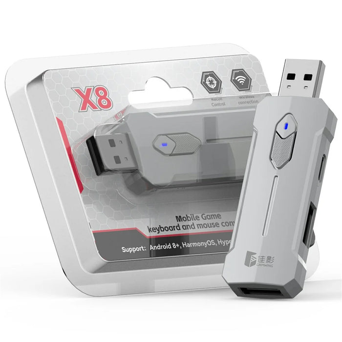 GAMWING X8 Mobile Phone Game Adapter Converter Combo Set with Keyboard, Mouse, Phone Holder - 2