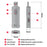 GAMWING X8 Mobile Phone Game Adapter Converter Combo Set with Keyboard, Mouse, Phone Holder - 3